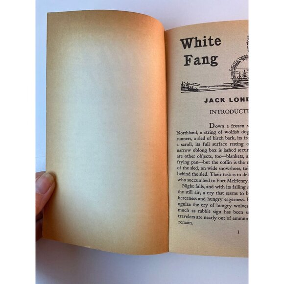 WHITE FANG Jack London 1964 Classics Series AIRMONT CL36 Vintage Paperback - Picture 5 of 6